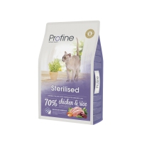 ProFine STERILISED куряче м'ясо та рис для стерилізованих та кастрованих кішок та котів 10kg