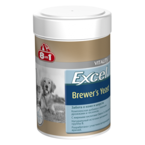 8in1 Excel Brewer's Yeast Пивні дріжджі, для котів та собак 140 шт