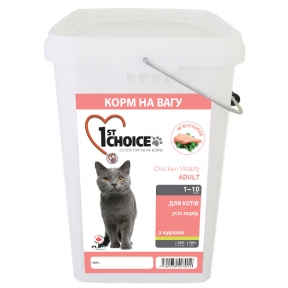 1st Choice Indoor Vitality Adult сухий супер преміум корм для котів усіх порід 5кг