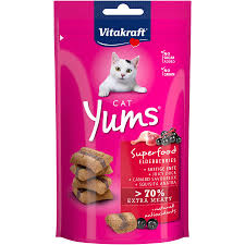 Vitakraft Cat Yums хрусткі ласощі для котів, качка та бузина, 40г