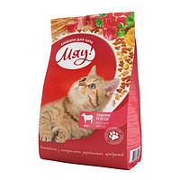  Мяу повнорационный корм для дорослих котів зі смаком м'яса 400г