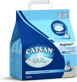 Catsan Hygiene plus Наповнювач туалетів для котів 2.6 кг (5 л)