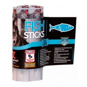 Alpha Spirit Fish Sticks Напіввологі ласощі для собак з рибою 40g, 16шт
