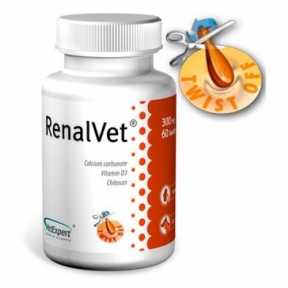 VetExpert RenalVet препарат при захворюваннях нирок для собак та кішок, 60 капс