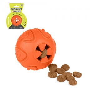 BronzeDog Іграшка для собак Smart Ball IQ, orange 7*9см