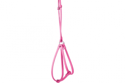 Collar Glamour Шлей з повідцем рожевий 42-60см/46-64см