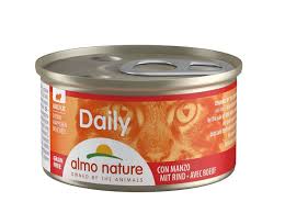 Almo Nature Dailly консервований корм зі шматочками яловичини для котів 85gr