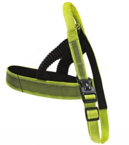 Croci Hiking Antishock, шлейка для собак, регульована, зелена, нейлон, 3,8*90-100см