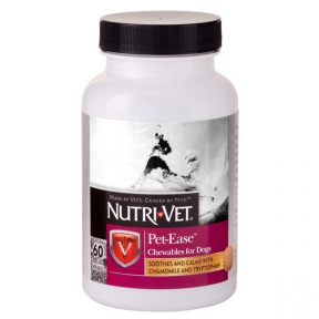 Nutri-Vet Pet Ease заспокійливий засіб для собак, жувальні таблетки, 60 табл.