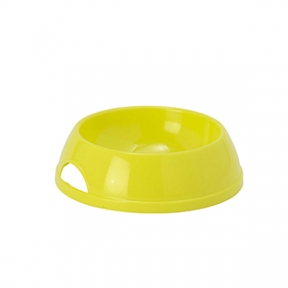 Moderna Eco, миска пласт, для собак та котів 470мл, d-14, лимонний