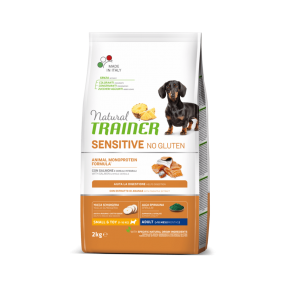 Natural Trainer Small Dog Sensitive No Gluten wirh salmone, сухий корм з лососем, 2кг
