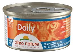 Almo Nature Dailly консервований корм мус із океанічної риби для котів 85gr