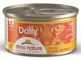 Almo Nature Dailly консервований корм мус з куркою для котів 85gr