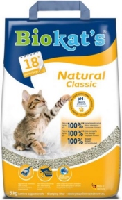 Biokat's Natural наповнювач, що комкується, для котячого туалету 5кг