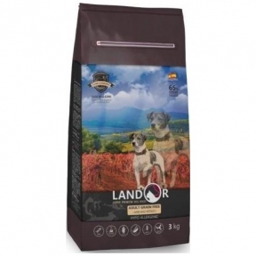 Landor Dogs All Breds Grain Lamb&Potato, беззерновий корм для собак, ягня і батат, 1кг