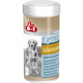 8in1 Excel Glucosamine, кормова добавка для суглобів собак 55шт