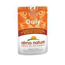 Almo Nature Dailly Cat паучс з куркою та качкою для котів, 70g