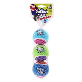 Іграшка для собак Набір Тенісних М'ячів GiGwi Ball Originals, S 4.8см, 3шт/уп