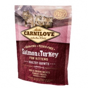 Carnilove Salmon&Turkey Kitten сухий корм з лососем та індичкою для кошенят класу холістик 400g