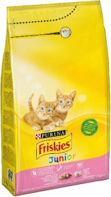 Friskies 1,5 кг для кошенят з куркою молоком та овочами