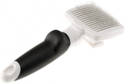 Ferplast, Premium Slicker Brush, щітка-пуходірка самоочисна для котів і собак, GRO 5767