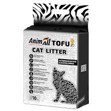 AnimAll Tofu, наповнювач тофу з активованим  вугіллям, для котів, 10л