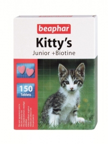 Beaphar Kitty's Junior біотин вітаміни для кошенят 150 таб
