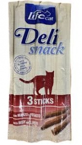 LifeCat Deli snack яловичина з печінкою15g(3*5g)