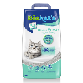 Biokat's Classic 3in1 Bianco Fresh наповнювач, що комкується, для котячого туалету 10кг
