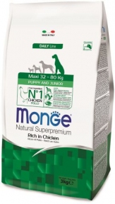 Monge Dog Maxi Adult, курка з рисом 3кг