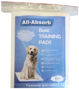 All Absorb Basic Training Pads пелюшки для собак 56*56см\10шт
