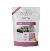 ProFine DERMA натуральний лосось та рис для довгошерстих та напівдовгошерстих котів та кішок 300g