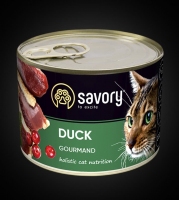 Savory Cat Can Adult, утка, 200г