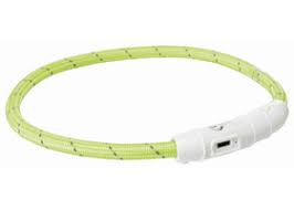 Trixie нашийник світиться з USB, L-XL 65см/8 мм зелений