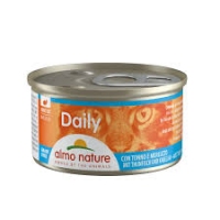 Almo Nature Dailly консервований корм мус з тунцем та тріскою для котів 85gr