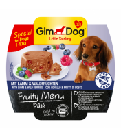 Gim Dog Frulty Menu LD паштет с ягненком и лесными ягодами 100г, 1+1 Акция