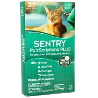 Sentry PurrScriptions капли от блох клещей для кошек до 2.2кг (3 шт)