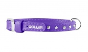 Collar Glamour нашийник зі стразами фіолетовий 9мм/18-21 см