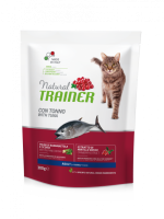 Natural Trainer Adult +1yers with tuna, сухой корм для взрослых котов с тунцом, 300г