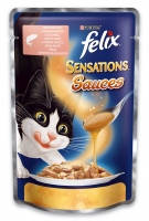 Felix Sensations Лосось у соусі з креветками 85g