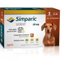 Zoetis Simparica таблетки от блох и клещей для собак 5-10кг 3шт (1 шт)