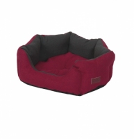Croci диван для животного Rubby Red красный/черный 42*30*13см