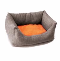 Croci диван для животного Dual серый/оранж 45*30см 