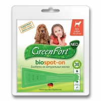 GreenFort Біокаплі від бліх для собак 10-25 кг