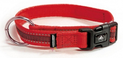 Croci Hiking Antishock, ошейник для собак, регулируемый, красная, нейлон, 2*36-48см