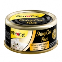 Gimpet ShinyCat ласощі для котів з курчатою та манго 70г