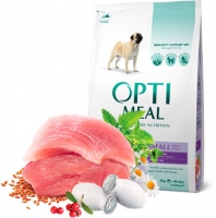 OptiMeal сухий корм для собак дрібних порід із качкою 4кг