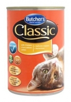 Butcher's Classic with Chicken Консервований корм для котів з куркою 400g