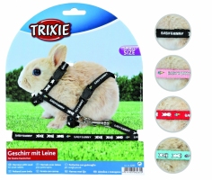 Trixie шлея+поводок для крольченка 