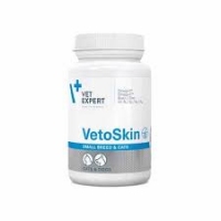 VetExpert VETOSKIN SMALL  препарат при захворюваннях шкіри для собак та кішок 60 капсул